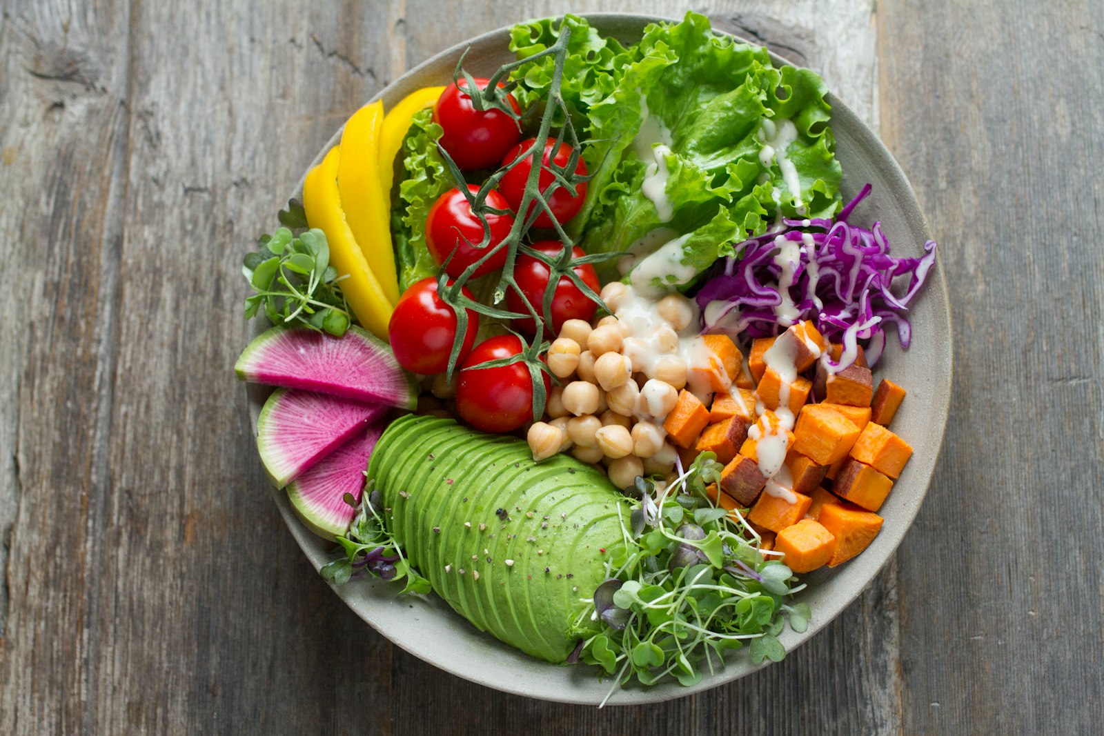 Fresh nourishing food